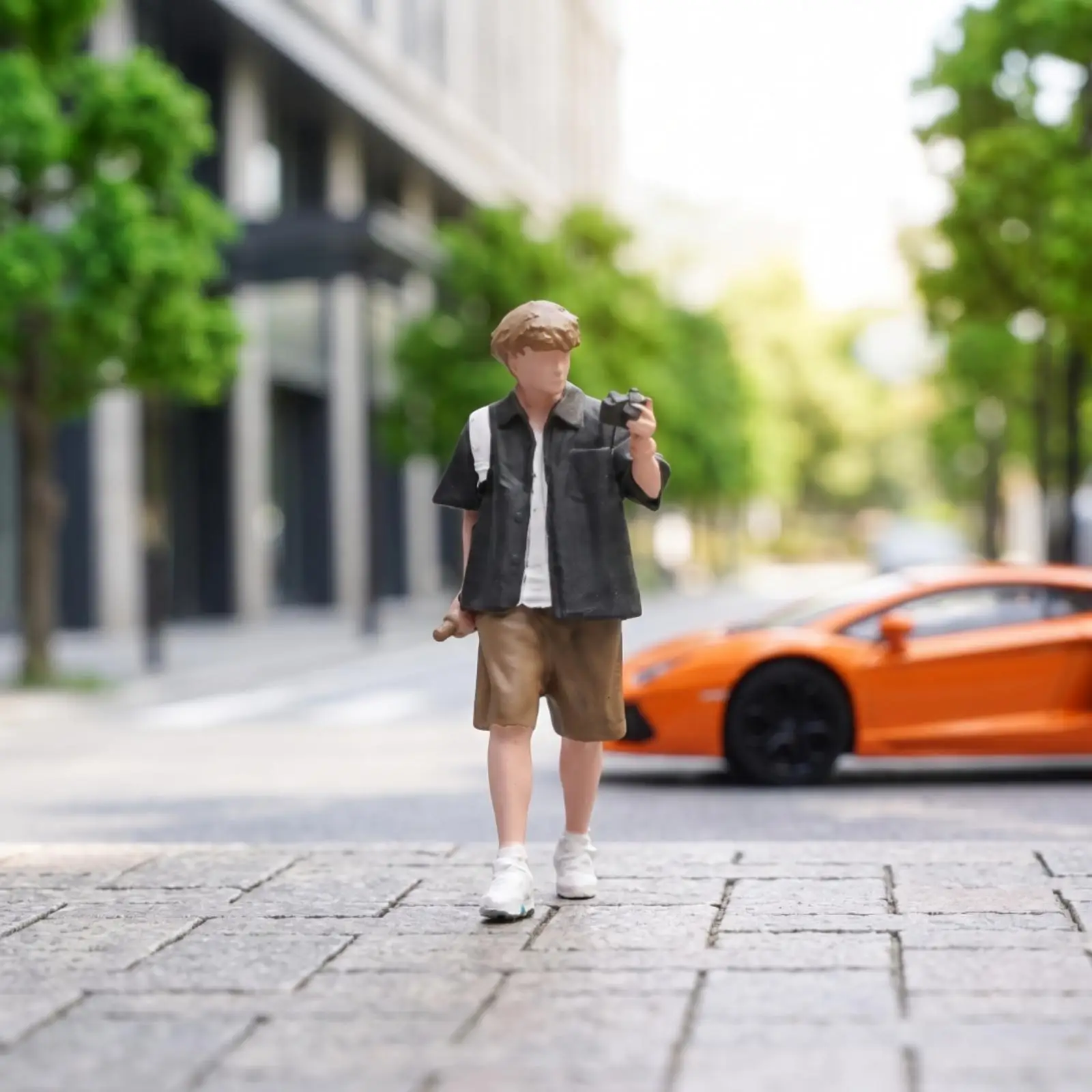 Photographer Miniature Figure Highly Detailed 1/64 Scale Figure Resin