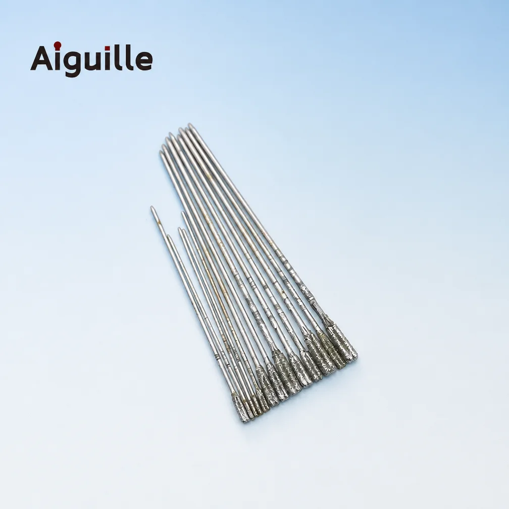 50pcs Diamond Fine Drilling Needles Long Rod Drilling Needles #60 Professional & DIY for Jade Pearls Stone Drilling