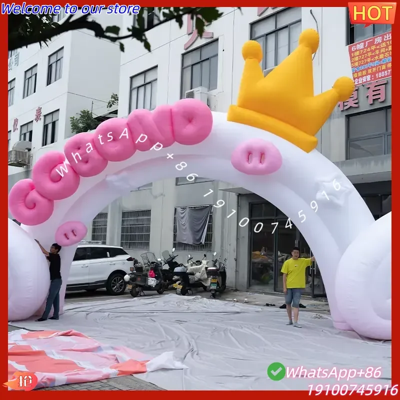CE 360 Inflatable Custom Advertising Christmas Inflatable Entrance Arch, Advertising Inflatable Christmas Balloon Arches for