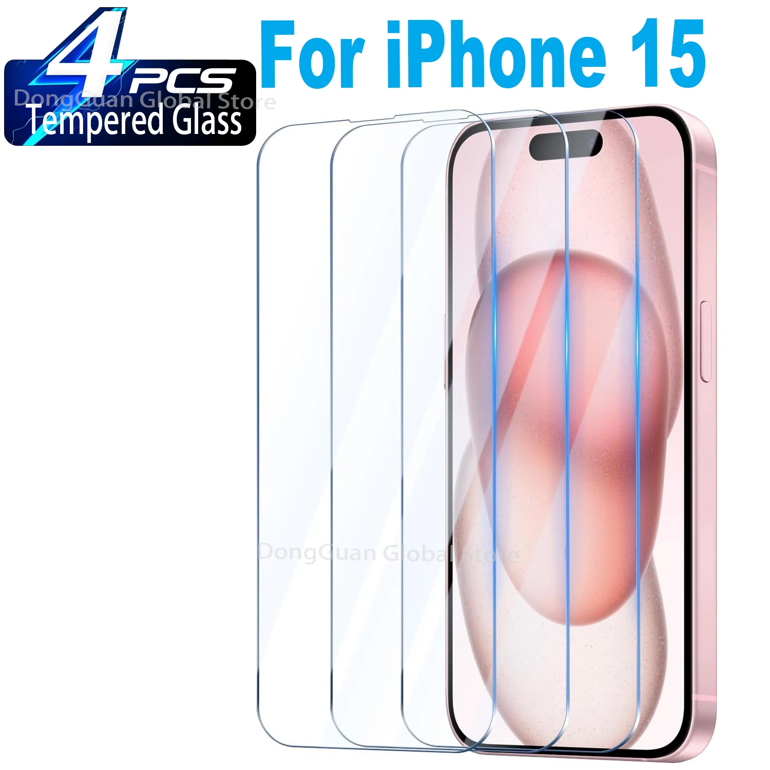 

9H Tempered Glass For iPhone 15 Screen Protector Glass Film