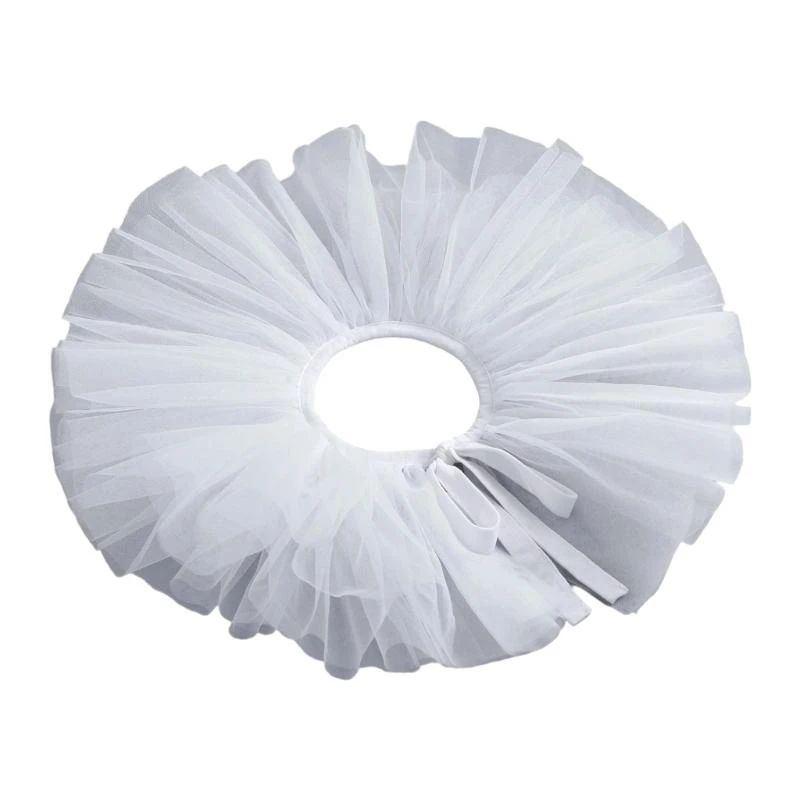 E56A Elegant Ruffle Collar Ruff Collar for Medieval Costume Adjustable Neck Collar for Historical Event Stage Enthusiasts