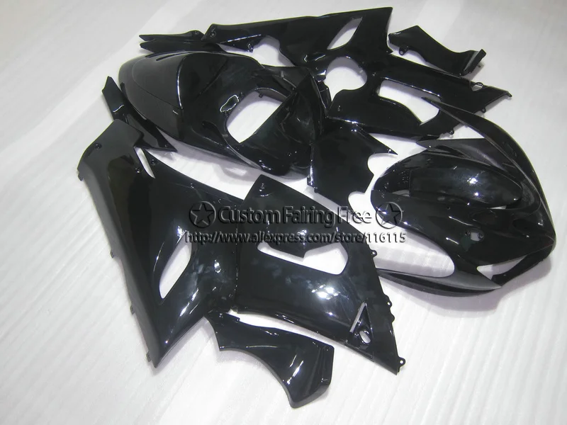 

Injection molding fairing kit for Kawasaki ZX 6R 2005 2006 body kits ninja 636 ZX-6R 05 06 all glossy black fairings set ZV79