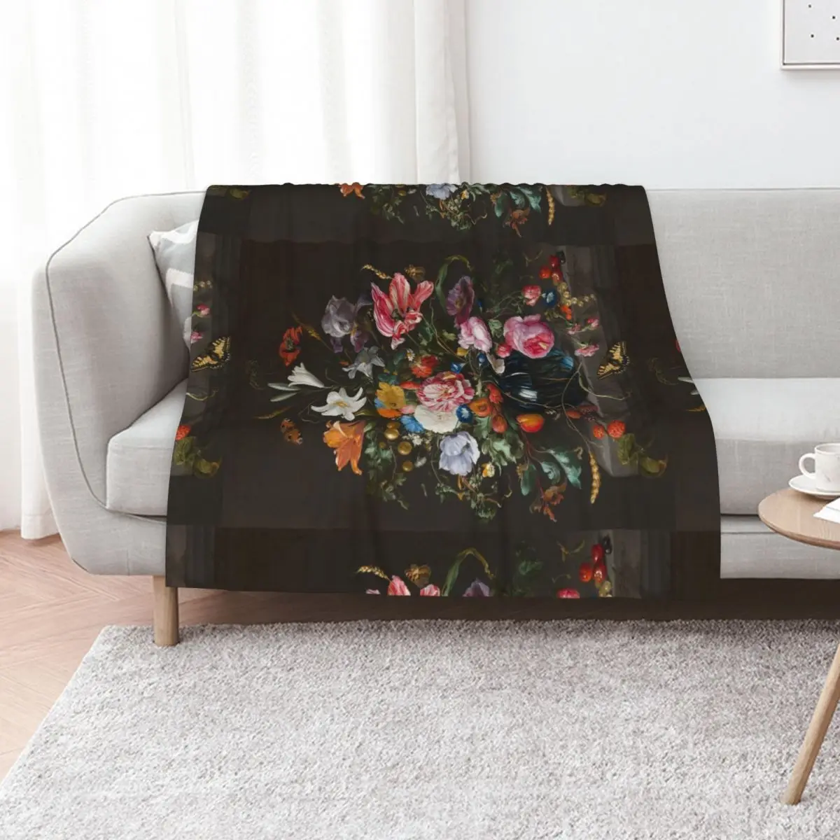 Vase of Flowers by Jan Davidsz. de Heem Throw Blanket Warm Comforter Blankets For Bed Soft Sofa Quilt warm for winter Blankets