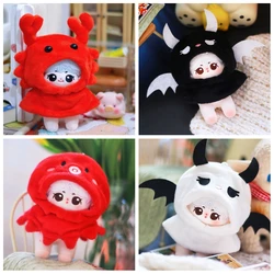 10CM Doll Clothes Cute Tops Cloak Cartoon Plush Coat Outfits For Ob11 Dolls Accessories Handmade Cotton Clothing Toys