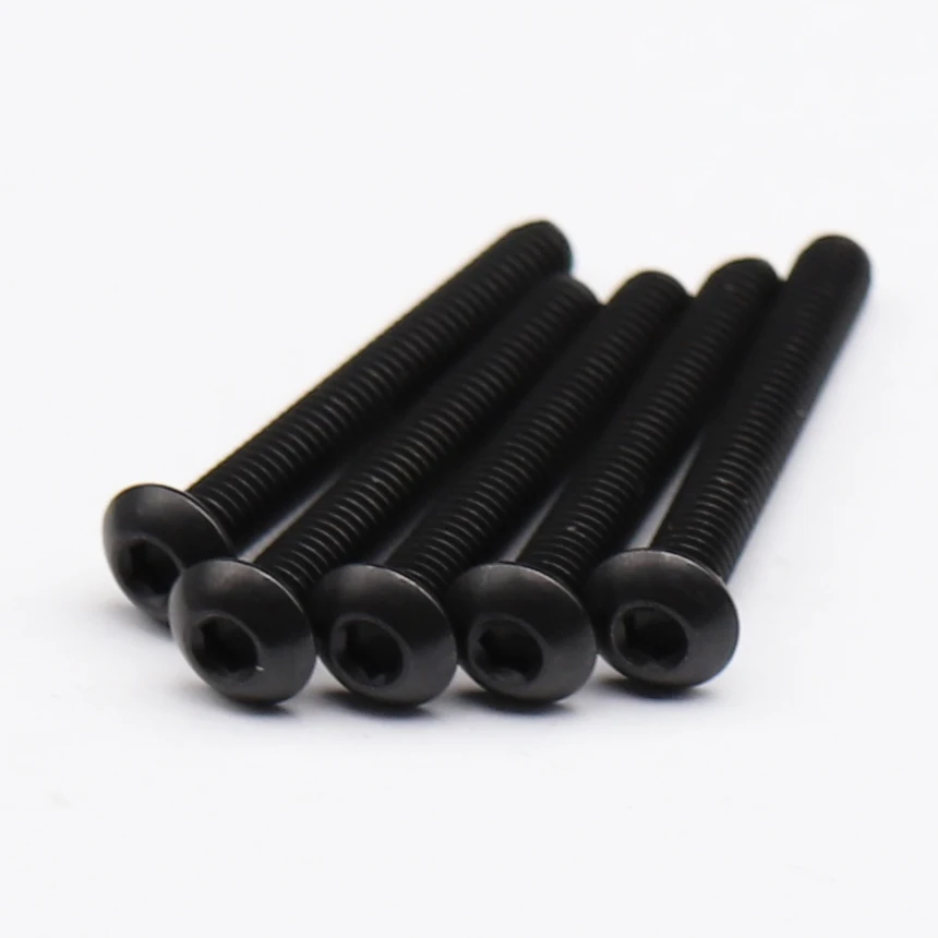 M3 M4 M5 5mm 6mm 8mm 10mm 12mm to 30mm Black 304 Stainless Steel SS DIN7380 Bolt Hex Hexagon Socket Pan Round Button Head Screw