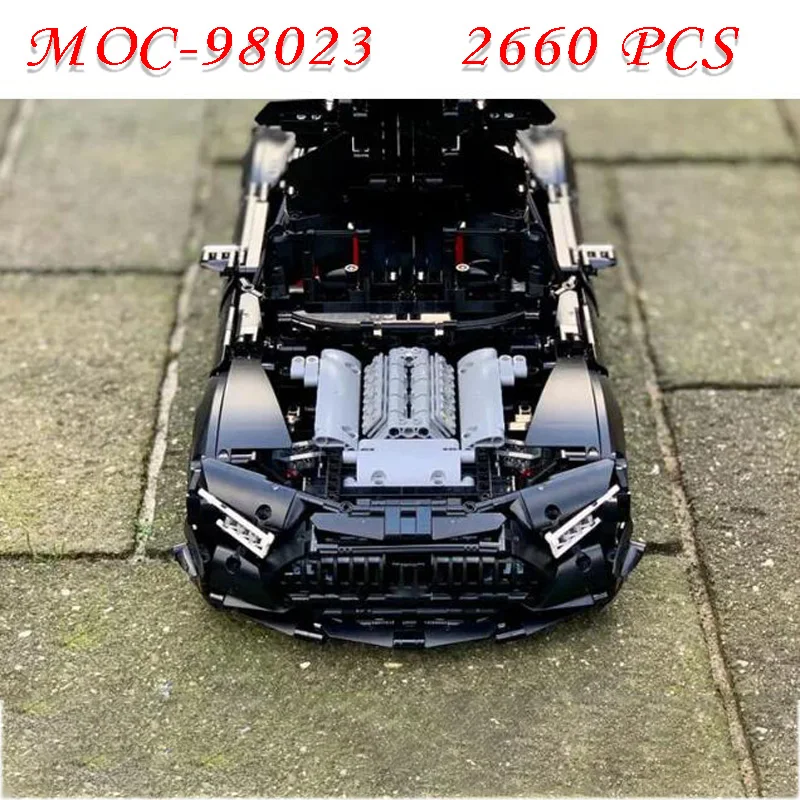 Nouveau MOC-98023 Super Voiture De dehors 2660 Pcs Autobloquant Nuit De Construction Modèle Puzzle Anniversaire Noël Jouet Cadeau Ornements