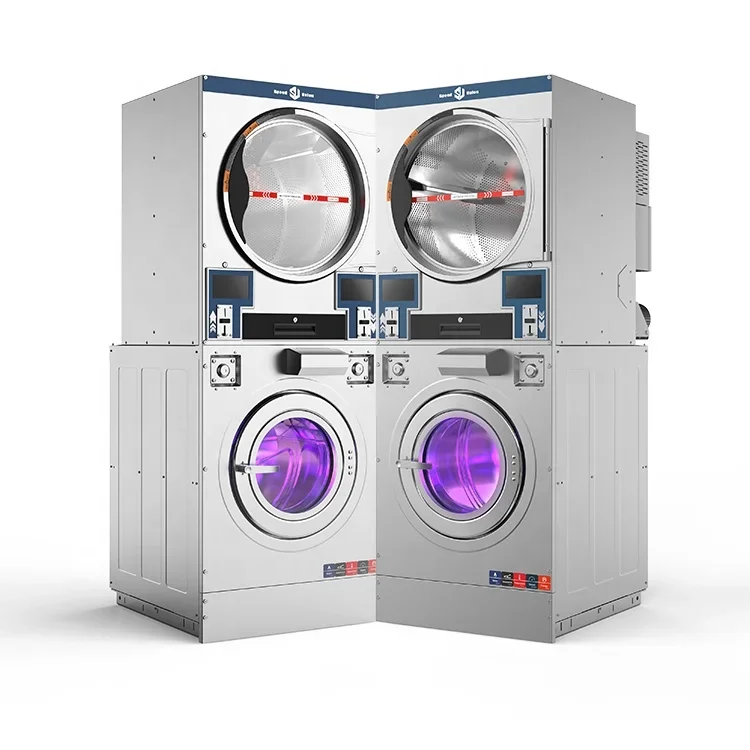 Commercial Laundry Washing Machine 2 In 1 Washer And Dryer