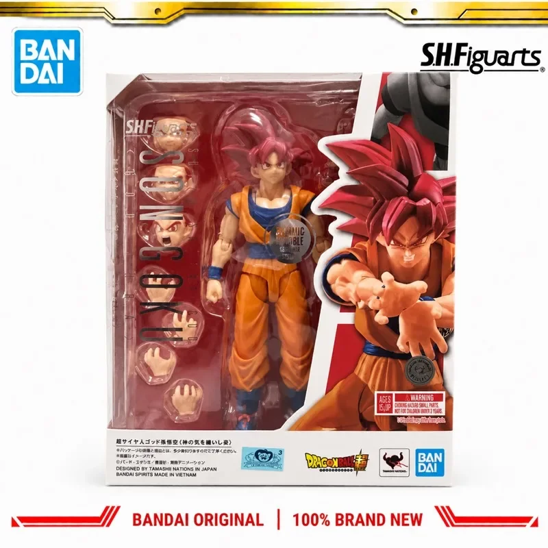 In Stock Bandai Original S H Figuarts  Son Gokuu Action Figure Model Doll Brand New Boxed Anime Characters Toys Model