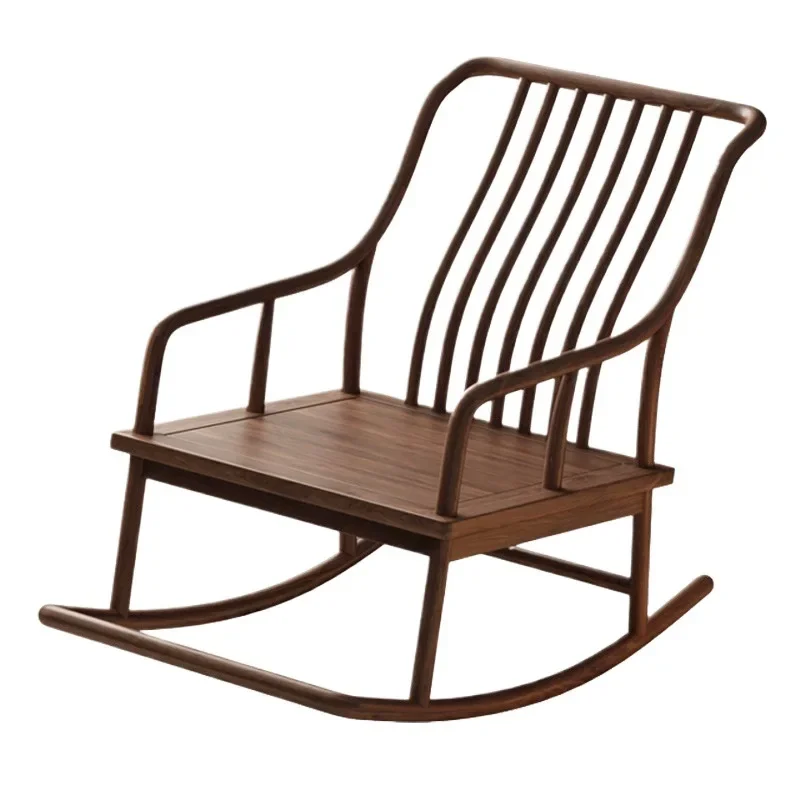 

Ebony rocking chair new Chinese balcony home lazy lunch break