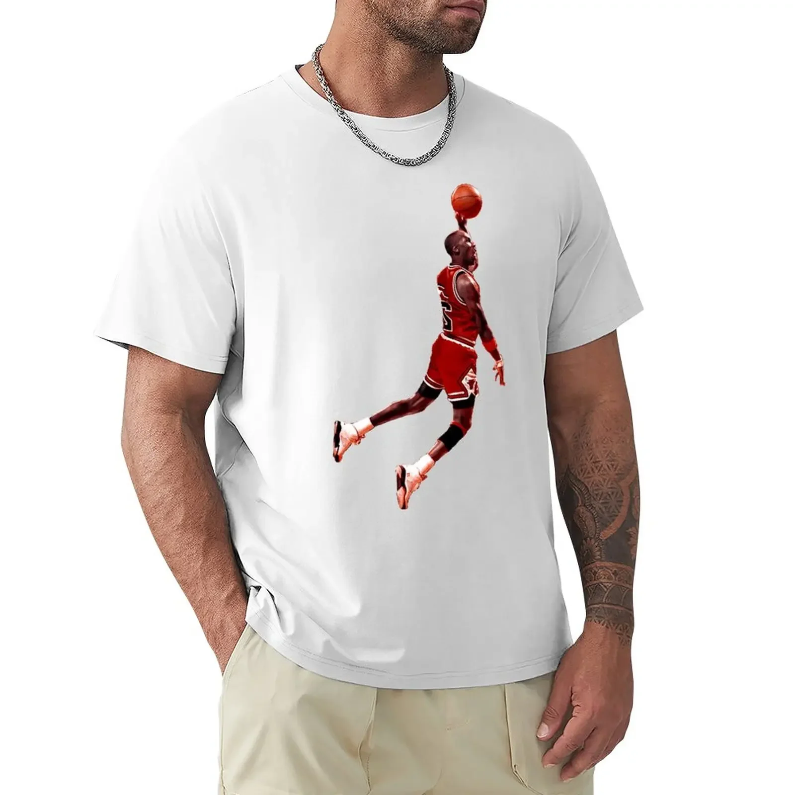 2023 Basketball Stars Michaeler And Jordans (21) Graphic  T-shirts  Vintage   Home Eur Size  top Quality
