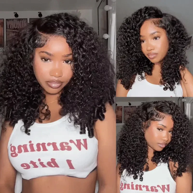 180-220% Density 16-36 Inch Natural Color Burmese Curly Frontal Wig With HD Transparent 13x6 13x4 Lace Front For Natural Look Human Hair Wigs For Women Natural Black Human Hair Wigs Curly Hair Burmese Curly Wig Human Hair Promotional Sale