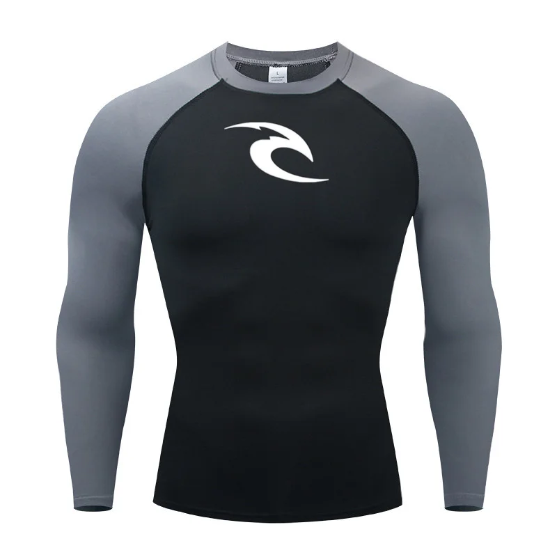 2023 Men\'s Long Sleeve Compression Shirt MMA Fitness Sport Running Gym Comfortable Fashion Breathable le Athletic Quick Dry Tops