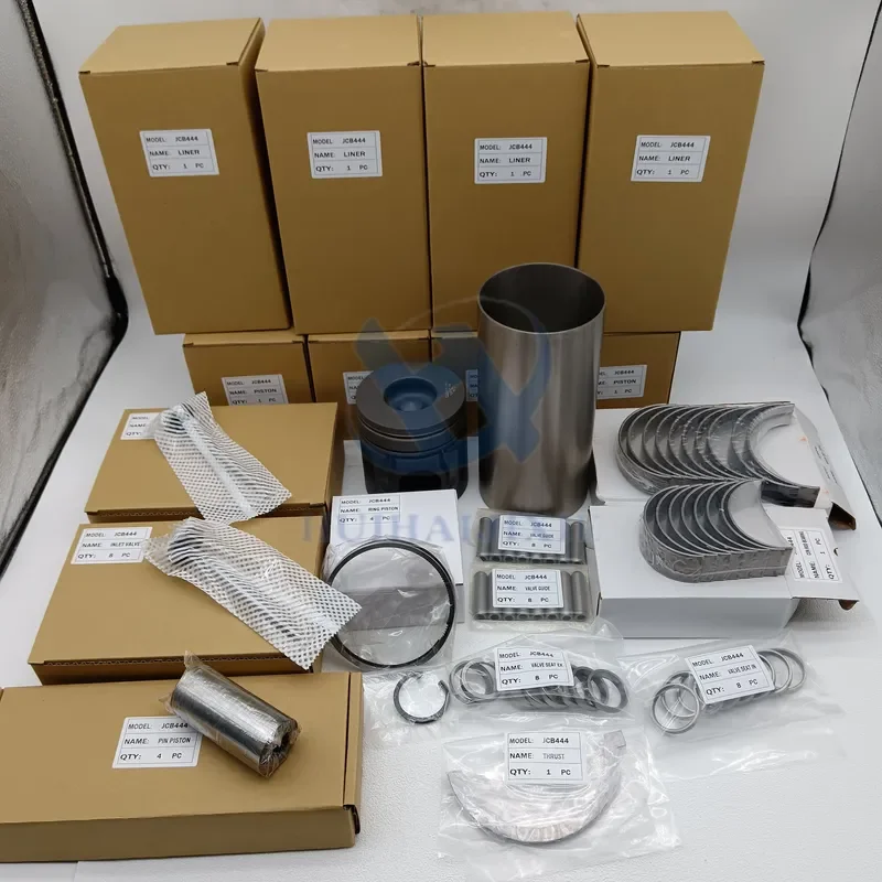Excavator Overhaul Repair Kit for 444 Engine 3CX 4CX Loader Gasket Kit Piston Liner Main Bearing Engine Parts Rebuild Kit