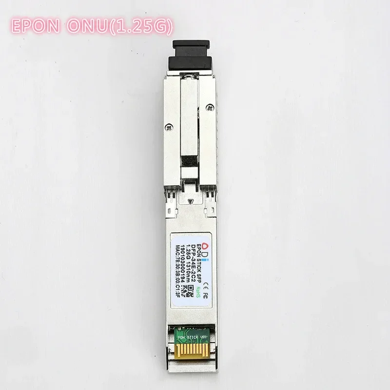 EPON SFP ONU Tx 1310/1490nm 20km SC Transceiver stick with MAC pon module  for OLT switch for HUAWEI/ Cisco/XIAOMI Fiber