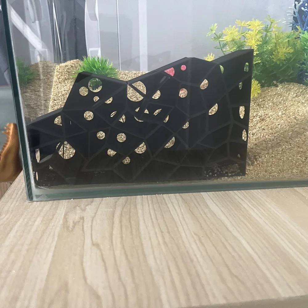 Shrimp Breeding Cave Aquarium Hideout For Fish Rest Play Natural Rock Decor Aquatic Pets Safe Shelter Cichlid Fry - view 3