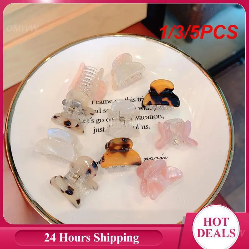 1/3/5PCS Broken Hairpin Cute Geometry Acetic Acid Small Gripper Earring Cute Hairpin Mini Fresh And Sweet Small Grip Earrings