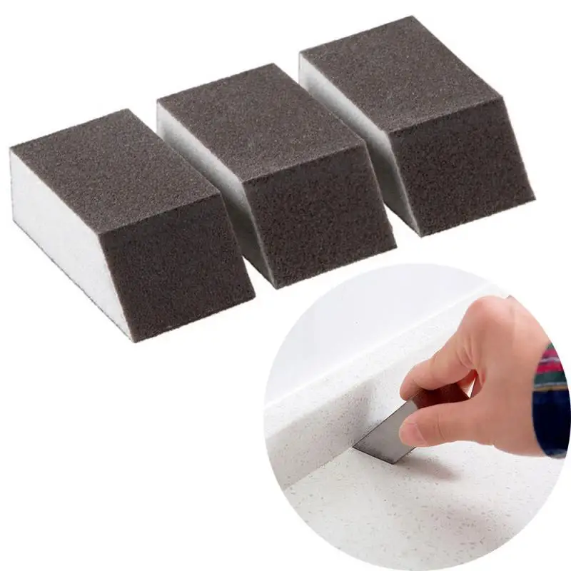 1/3/5pcs Alumina Emery Sponge Cleaning Brush Remove Stains Rust Bowl Washing Sponge Kitchen Cleaning Brush Pot Pan Cleaning Tool