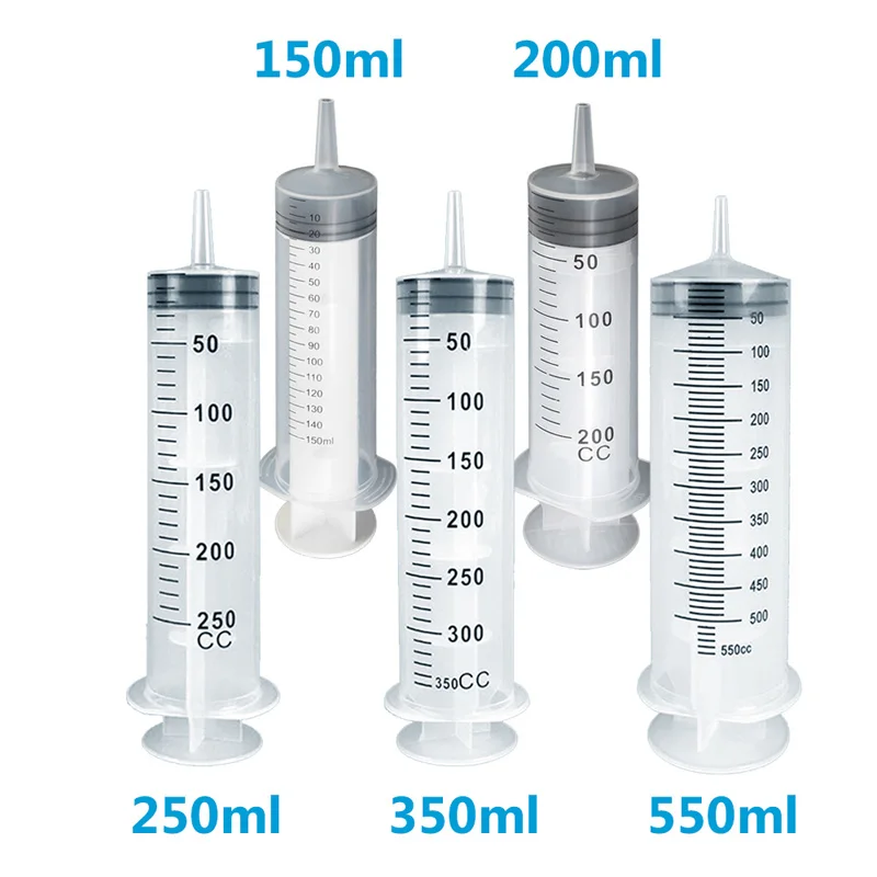 Pompa wielokrotnego użytku Miarka do karmienia zwierząt Strzykawki o dużej pojemności Wypełnienie płynem Twarda tuba 200 ml, 250 ml, 300 ml, 350 ml, 550 ml