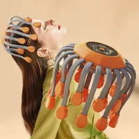 20 Octopus Claw Head Massager Electric Red Light Therapy Relief Scalp Massage Stimulators Orange Vibration Hair Head Massager