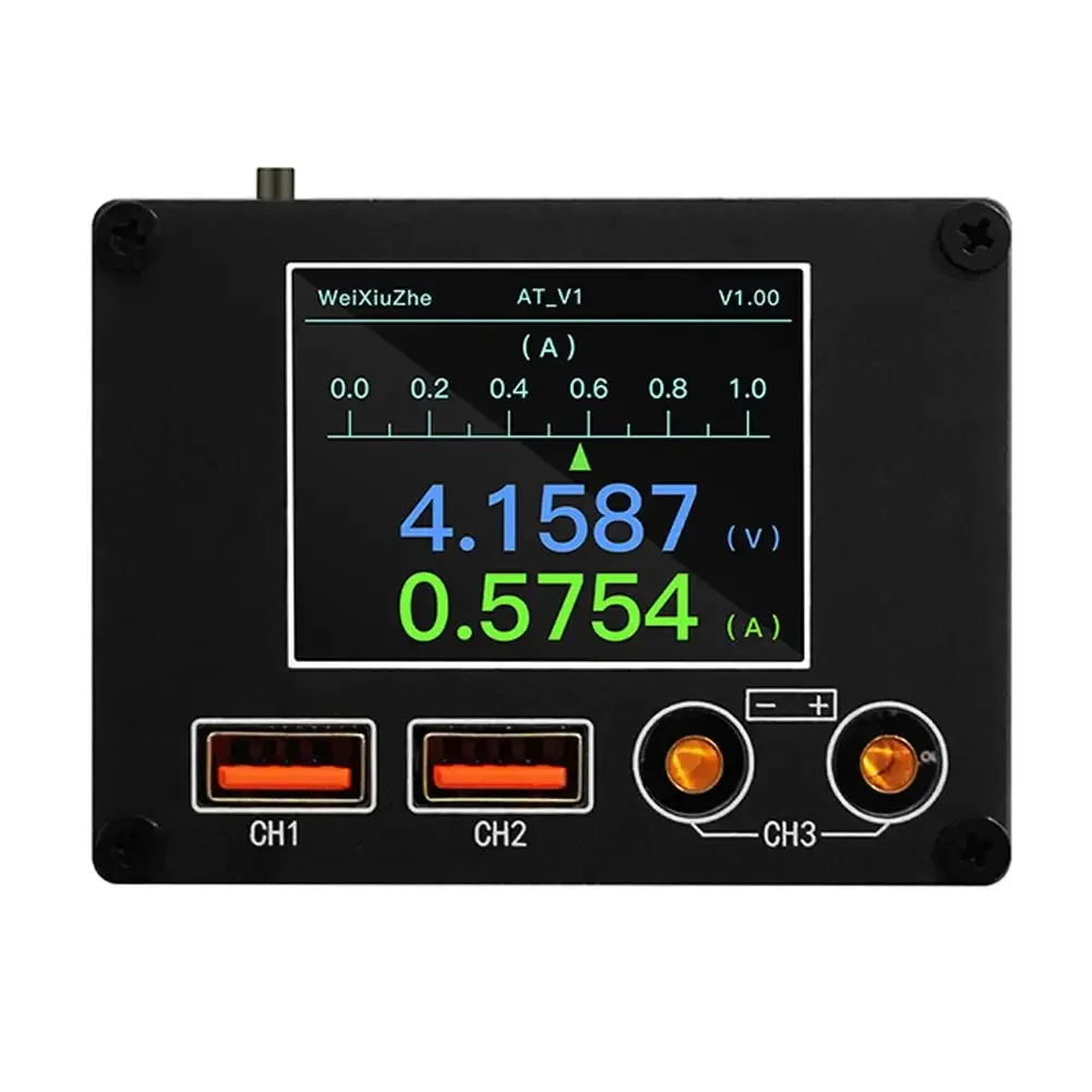 ATV1 Multi-function Ammeter 0-36V 0-8A With 2 Inch IPS Display And UART Analyzer For Mobile Phone Repair Power Supply Testing To