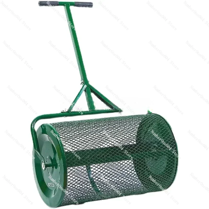 

Spreader Roller Peat Moss Spreader for Planting, Seeding, Durable Lightweight Metal Mesh Spreader for Lawn