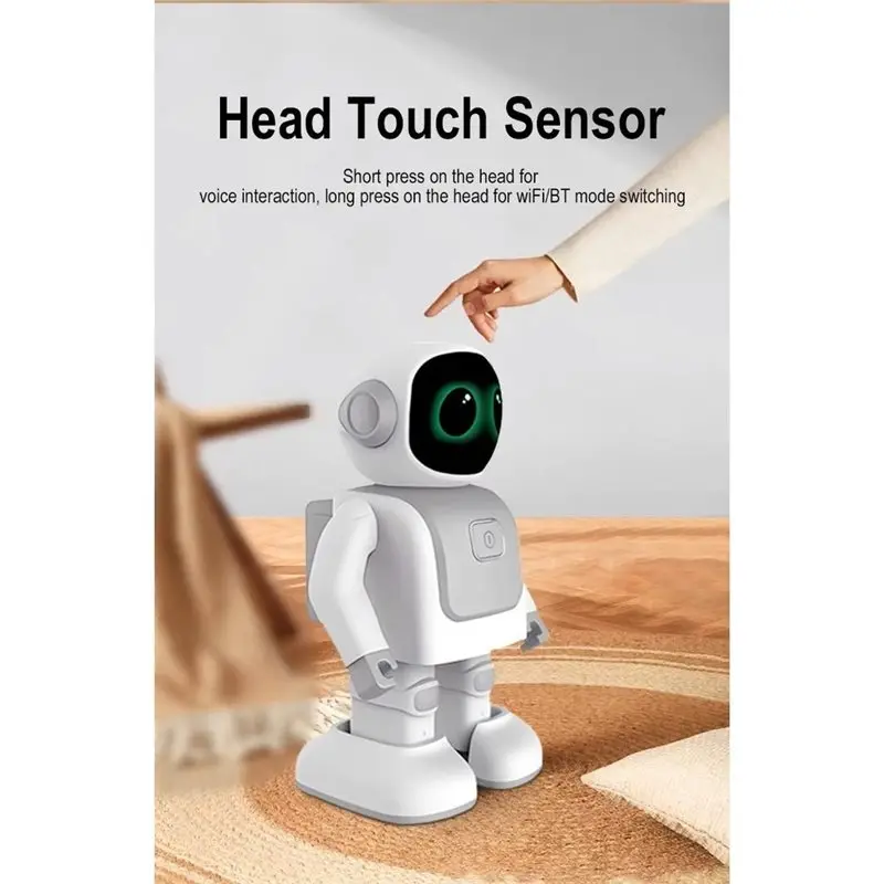 ABJA-Dancing Electronic Smart AI Robot With Hat For Kids Bluetooth Music Programming Phone App Control Toy Gift 1 PC Astronaut