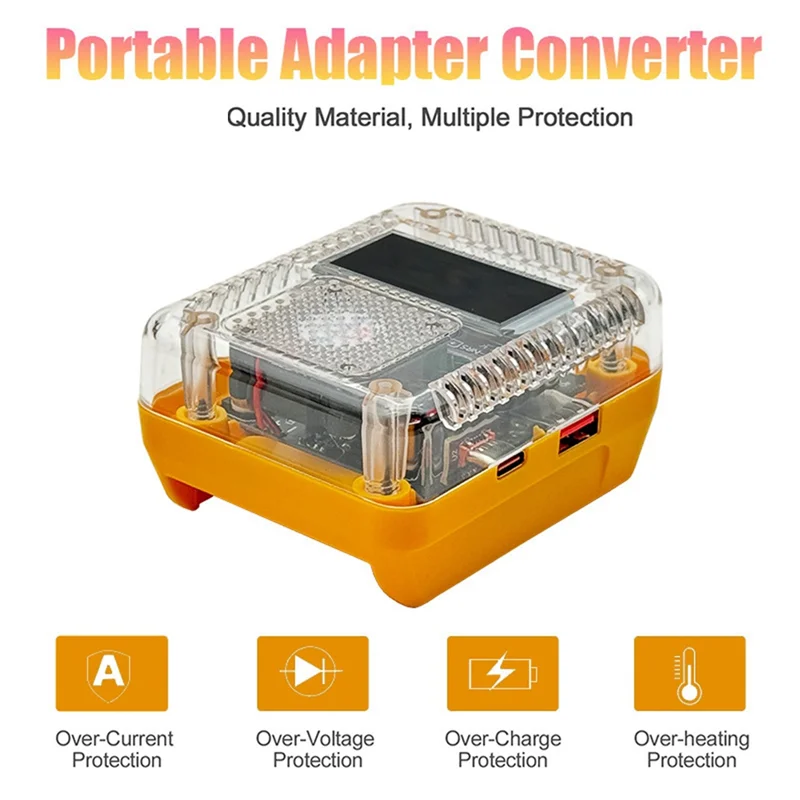 

ABZY-Lithium Battery Adapter Converter For For To Charger Conversion For Charger USB Type-C Power Bank 138W