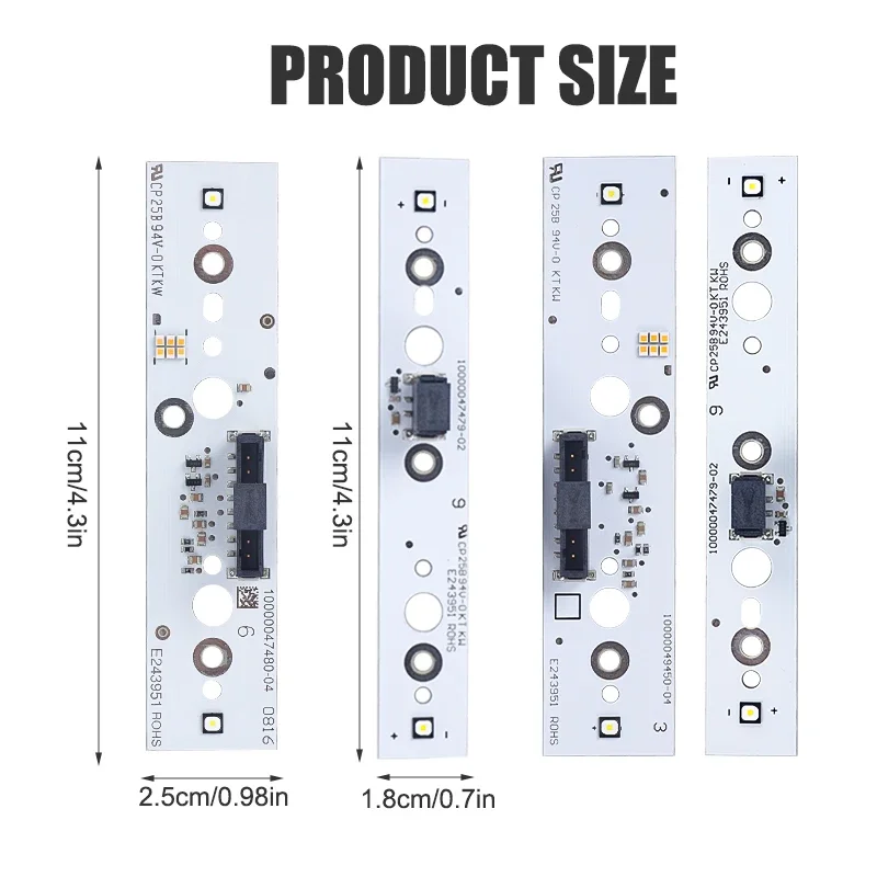 4M0941773B 4pcs/Set Daylight LED DRL Boards For Audi Q7 2017-2019 10000047480-04 1000004945004 LED Headlight Turn Siginal Light