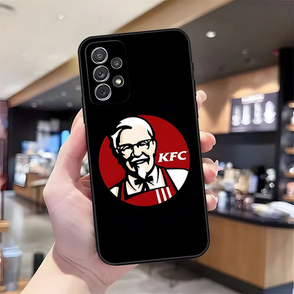 Fashion Grandpa KFC Logo Phone Case for Samsung S23 Ultra S22 S20 Fe S21 Plus Galaxy A54 A34 A24 A53 M54 Note 20 Back Cover