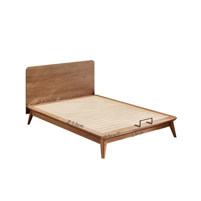 

Ultra thin, ash wood, small apartment, solid wood 1 meter 2 children bed