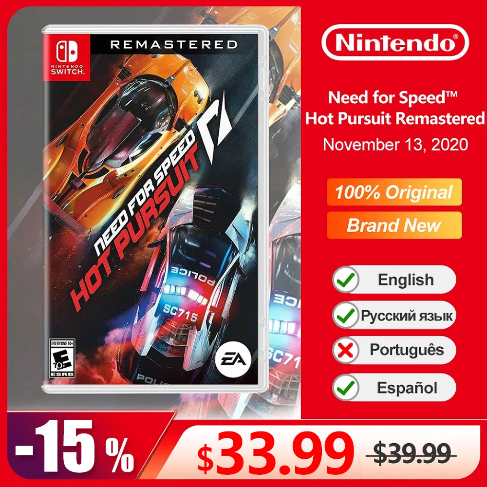 Need for Speed Hot Pursuit Remastered Nintendo Switch Game Deals 100% Official Original Physical Game Card for Switch OLED Lite