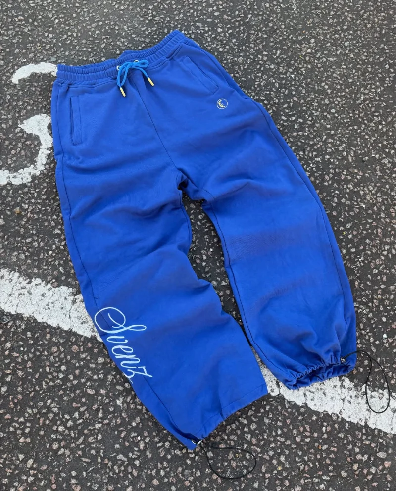 

Синие джоггеры с принтом, на шнурке, с боковыми карманами, повседневные, в уличном стиле, удобные, модные, свободного кроя, для ежедневной носки