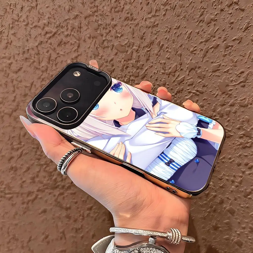 NEKOPARA Vanilla Phone Case For lMDColor Silver Shell For lPhone 17 16 e 15 14 13 12 11 Pro Max Plus