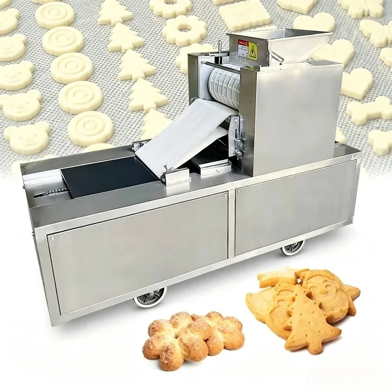 Customized Commercial Rotary Molding Machine For Hard Soft Cookie Shortbread Biscuit Stamping Shaping Bakery Process