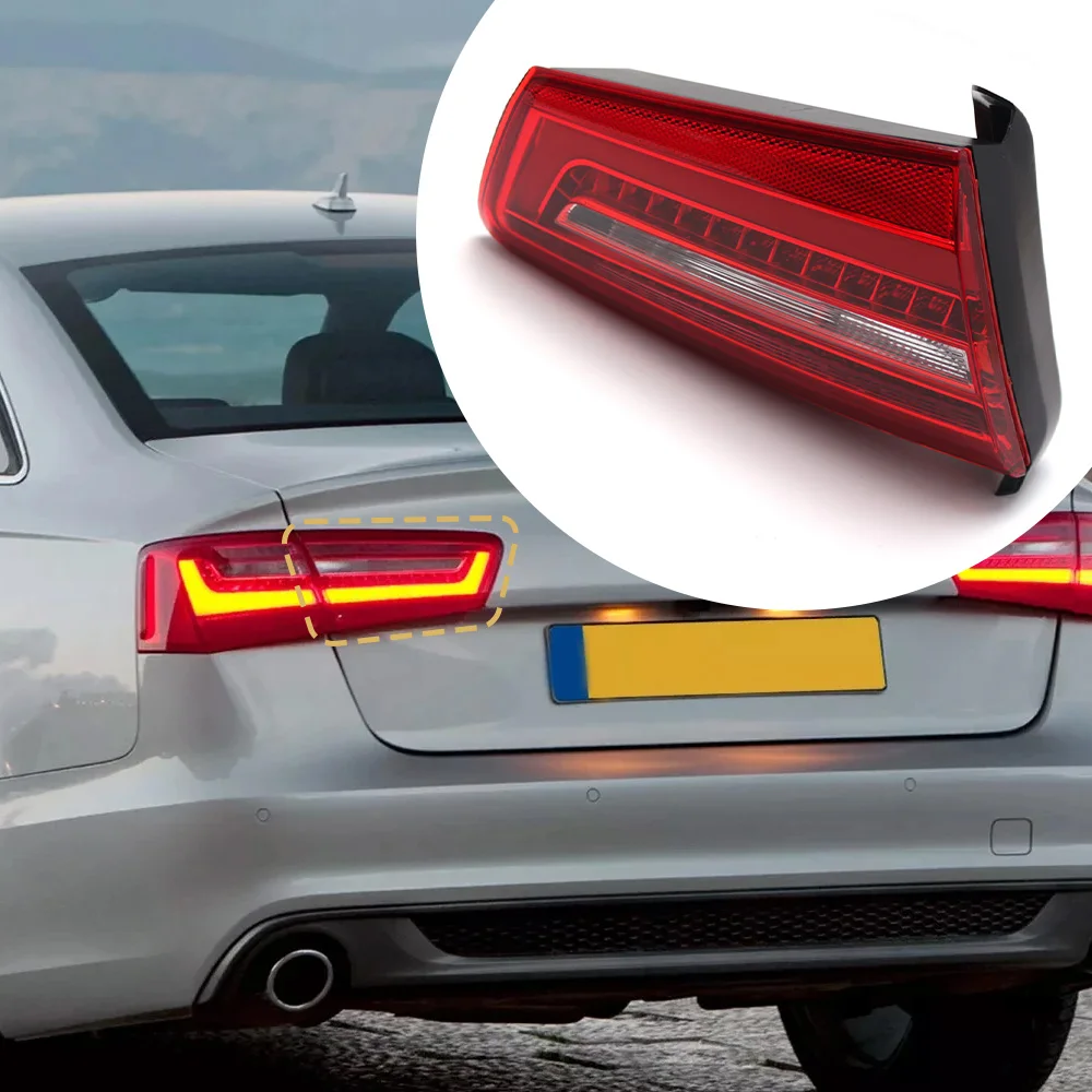 Car Rear Inner LED Tail Light Brake Lamp 4GD945093 4GD945094 For Audi A6 C7 Sedan 2010-2016 Warning Signal Light 4G5945093A