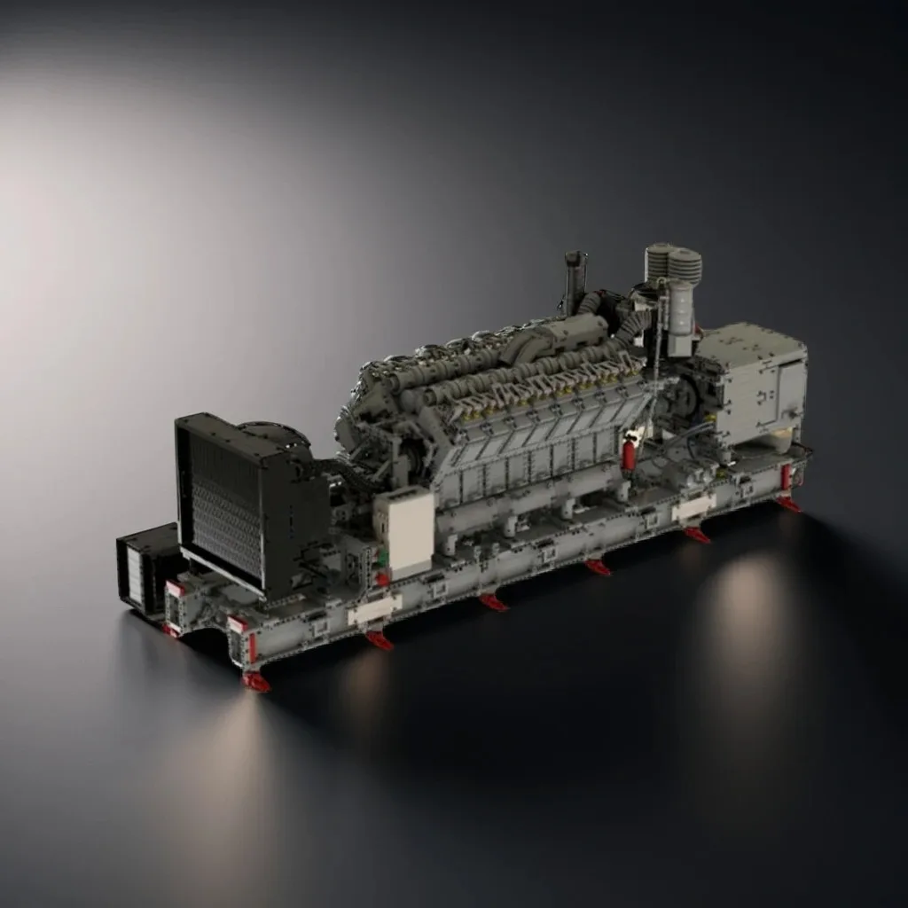 

8144 шт. MOC аварийный V16 дизельный генератор механическая структура DIY модель строительные блоки игрушки на день рождения подарок