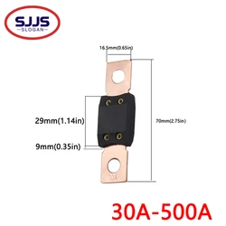 【10-2PCS】MEGA Fuse ANL Car Fuses Bolt-on 30A 100A 125A 150A 200A - 500A Bolt Mount Automotive Fuse for Cars Trucks Construction