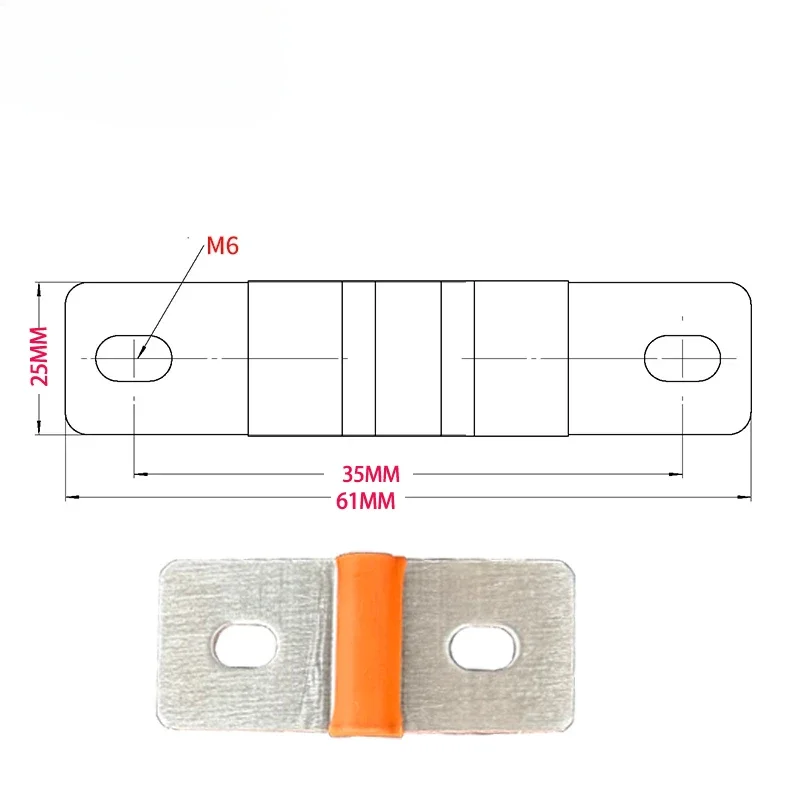 Flexible Busbar 105AH 230AH 100AH 300A 200A 35MM 39MM 52MM 40MM Bus Bar Copper Loose Protector with Isolation Battery Connector