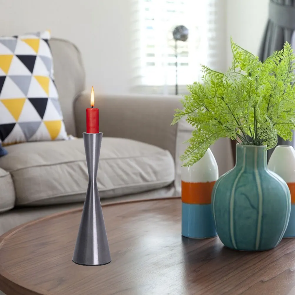 

Candleholder Ornament Elegant Decorative Candlestick For Home Wedding Party Tabletop Decoration Festival Shelf