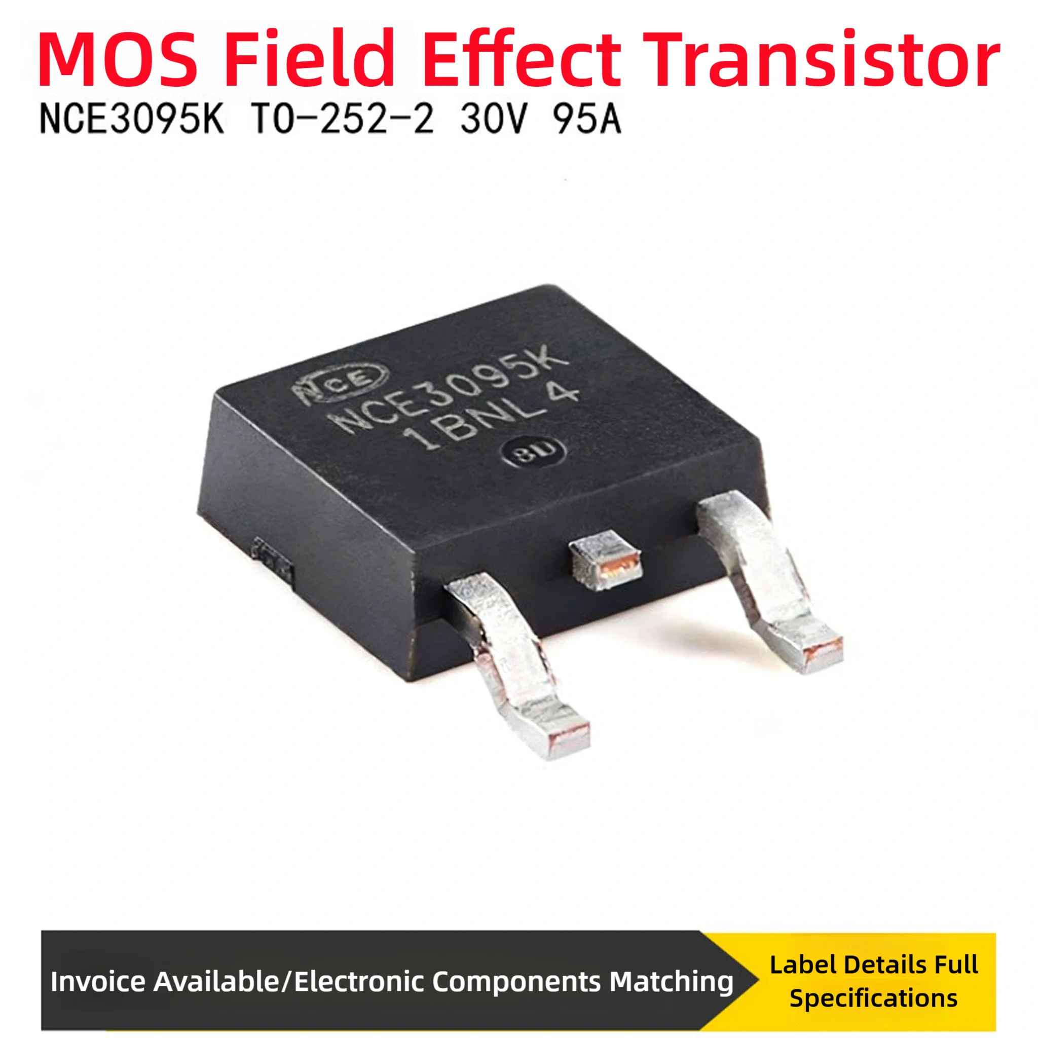 10PCS Original NCE3095K TO-252-2 N-Channel 30V 95A Enhanced Power MOSFET Field-Effect Transistor Small Power Transistor