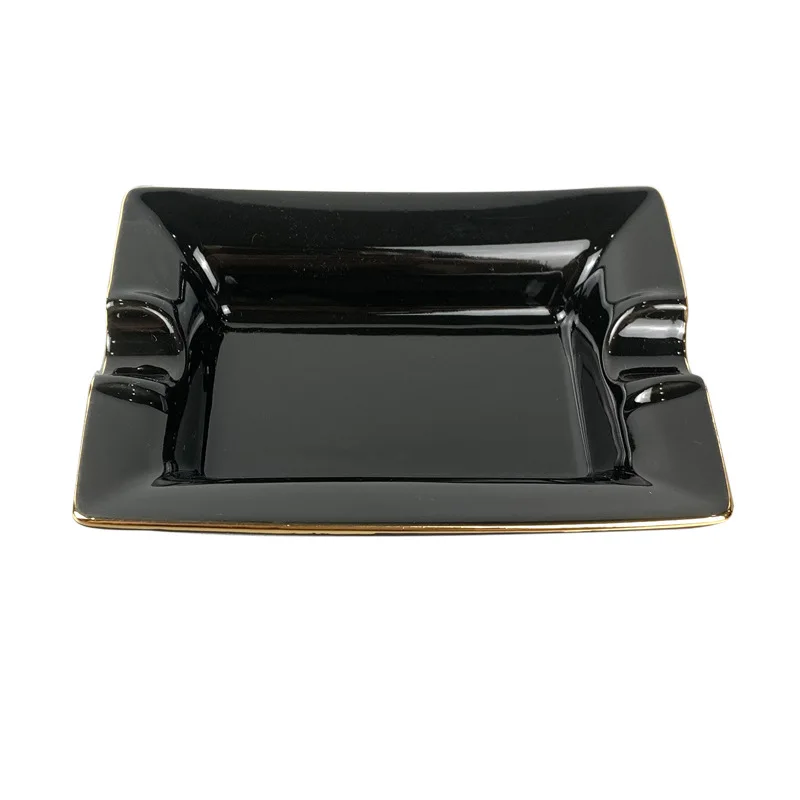 Handmade minimalist ashtray Ceramic Advanced Cigar ashtray office a living room high-quality Smoking Accessories