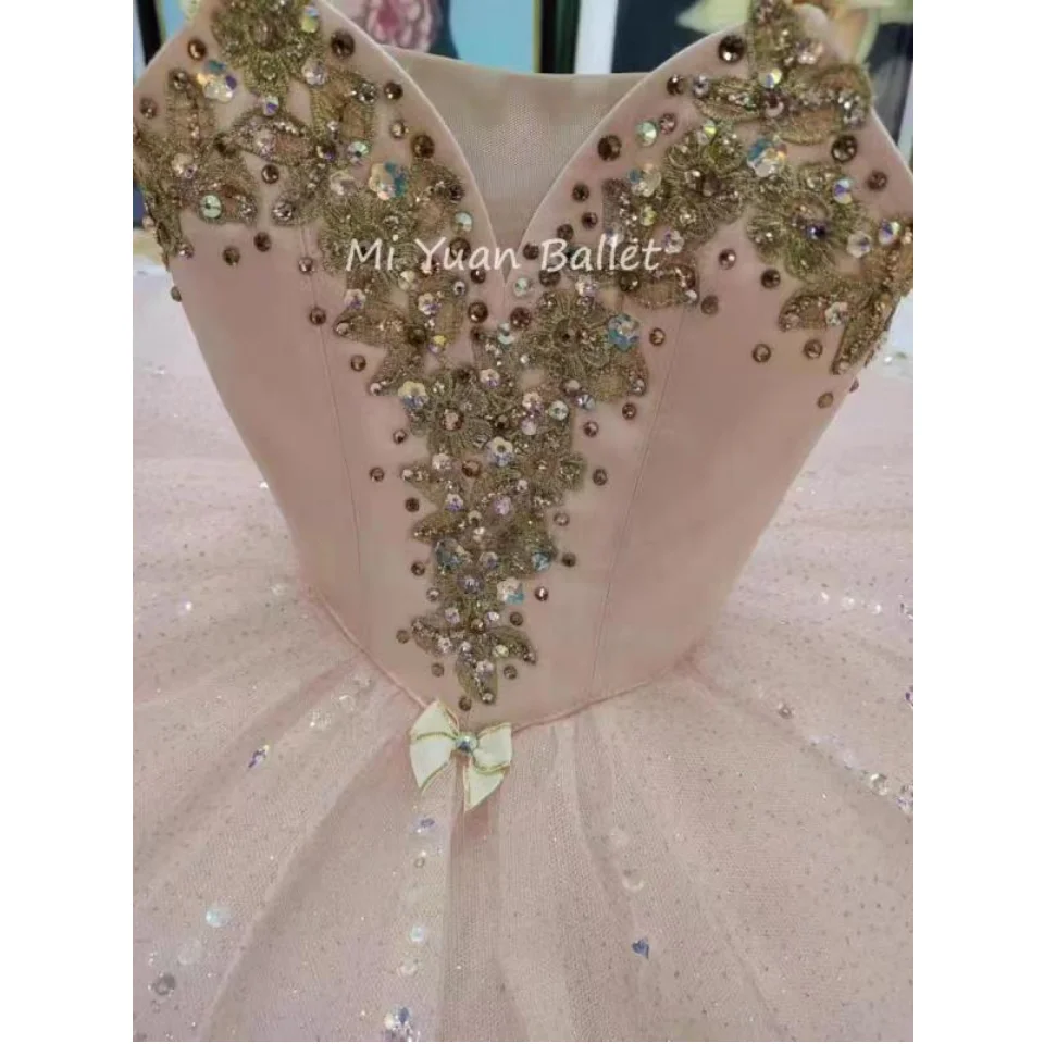 New pink ballet dress TUTU professional custom high-end ballet Fairy doll dance children adult performance dress women ballet