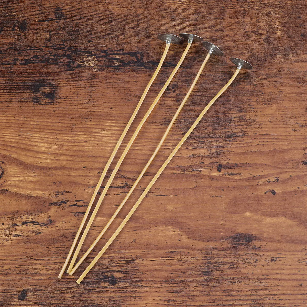 100Pcs Beeswax Pre-Waxed Wicks Pure Cotton Low Smoke Extra Long Size Suitable for Candle Making Lighting