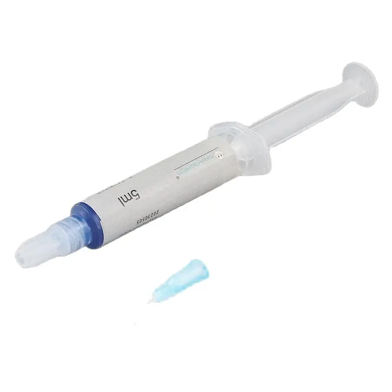 1PC 5ml Blue Etching Gel Dental 37% Phosphoric Acid Ortho Bracket Adhesive Bonding Syringe Composite Resin with Irrigation Tip