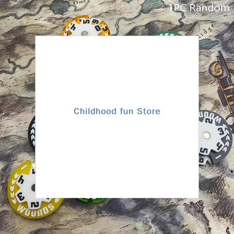 

Random Color Small Size Counter 32MM Round Health Damage Wounds Tracker Acrylic 1PC 0-59 Life Tracker