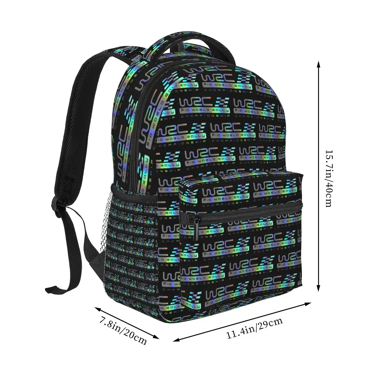 World Rally Championship WRC Backpack Student Boys Girls BookBag Children School Bag Laptop Shoulder Bags for Men Women