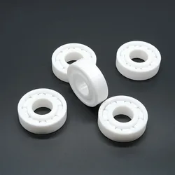 1pcs 6200 6201 6202 6203 6204 6205 6206 6207 Full ZrO2 Ceramic Zirconia Bearing Good Quality Double Sided Sealed