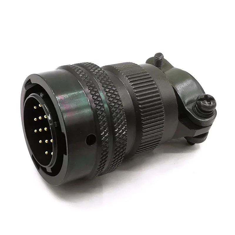 MS3116F14-19 Circular Connector, MIL-DTL-26482 Series I, Straight Plug, 19 Contacts, Solder Socket, Bayonet, 14-19