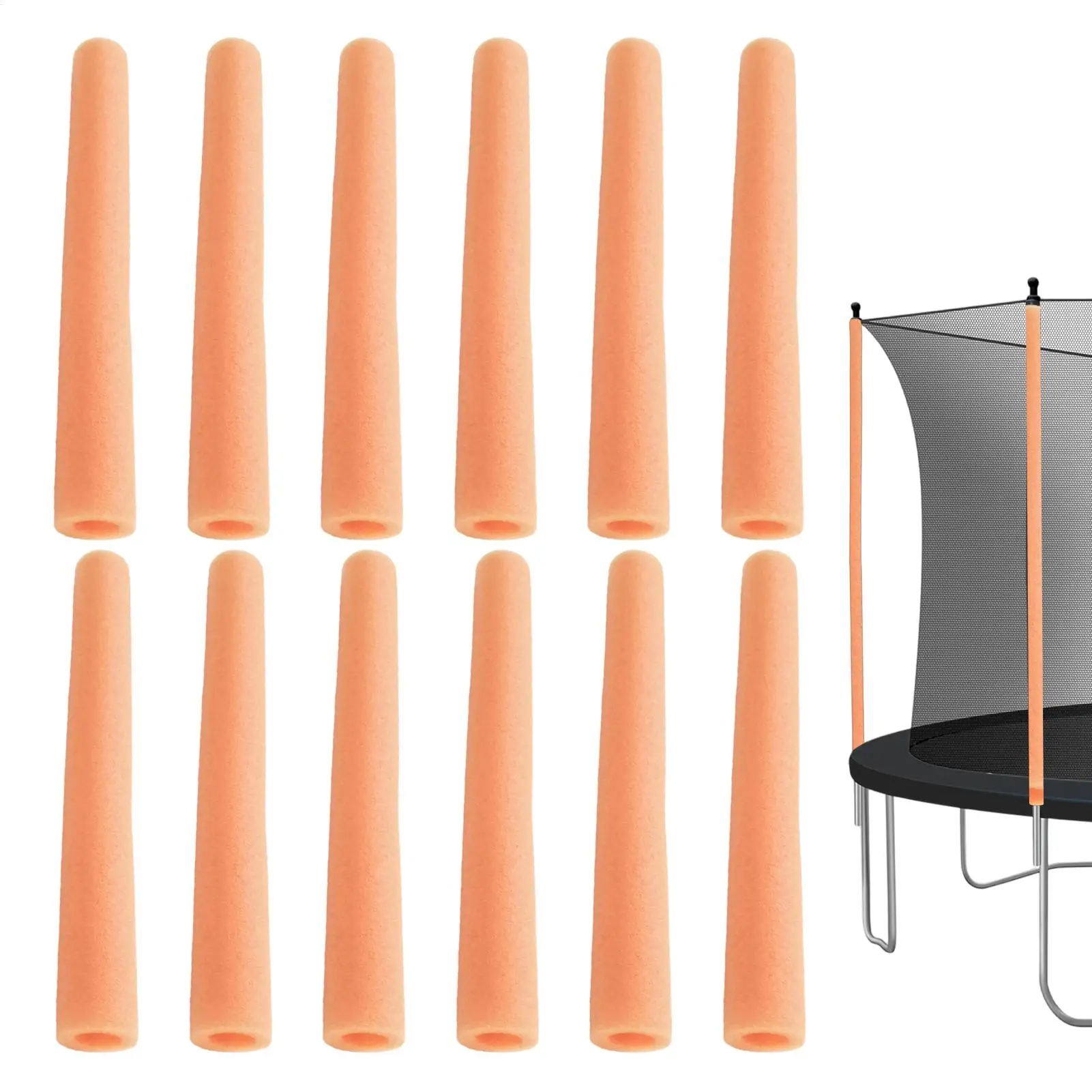Trampoline Pole Sleeve Safety Waterproof Dustproof Trampoline Enclosure Poles Sleeve For Kids Parents Daycare Schools Parks