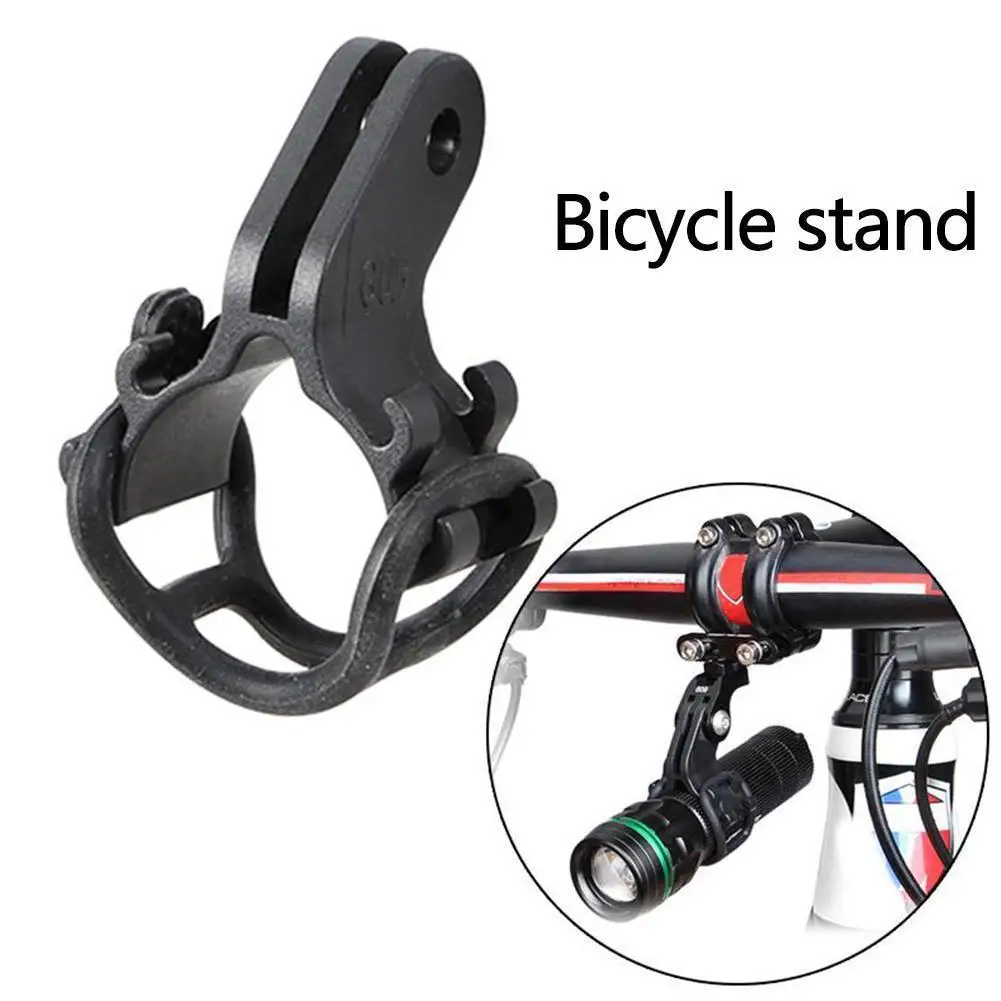 Adjusted Bicycle Light Torch Flashlight Holder Clip Mount Bracket For Road Bike Cycling For Gopro Camera Mount Holder Black A3D2